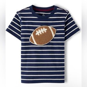 🏈Gymboree Navy and White Striped Football Tee